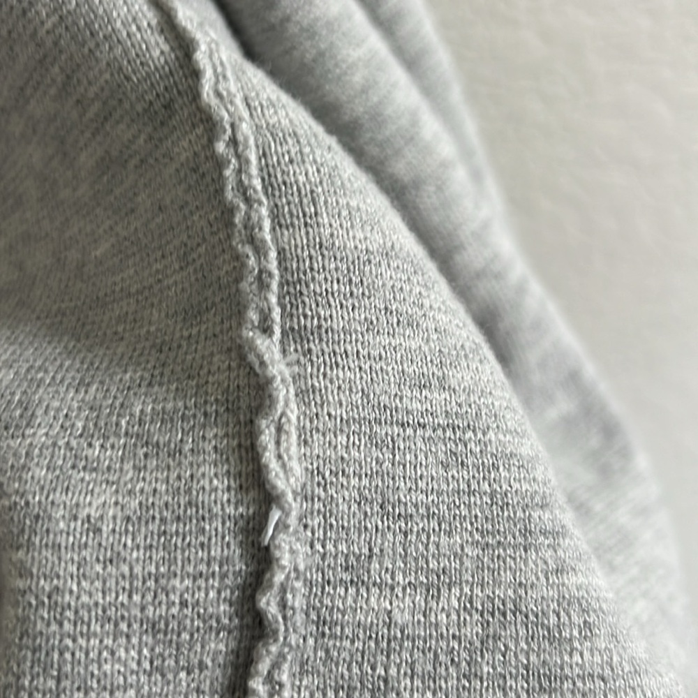 J. Crew Collarless Juliette Long Line Gray Cardigan. Size L - Picture 7 of 9